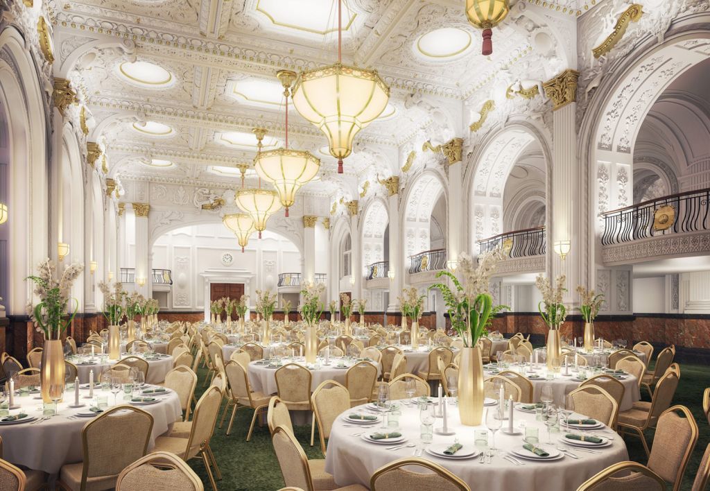 The Grand Hotel's dining room harks back to more glamorous times