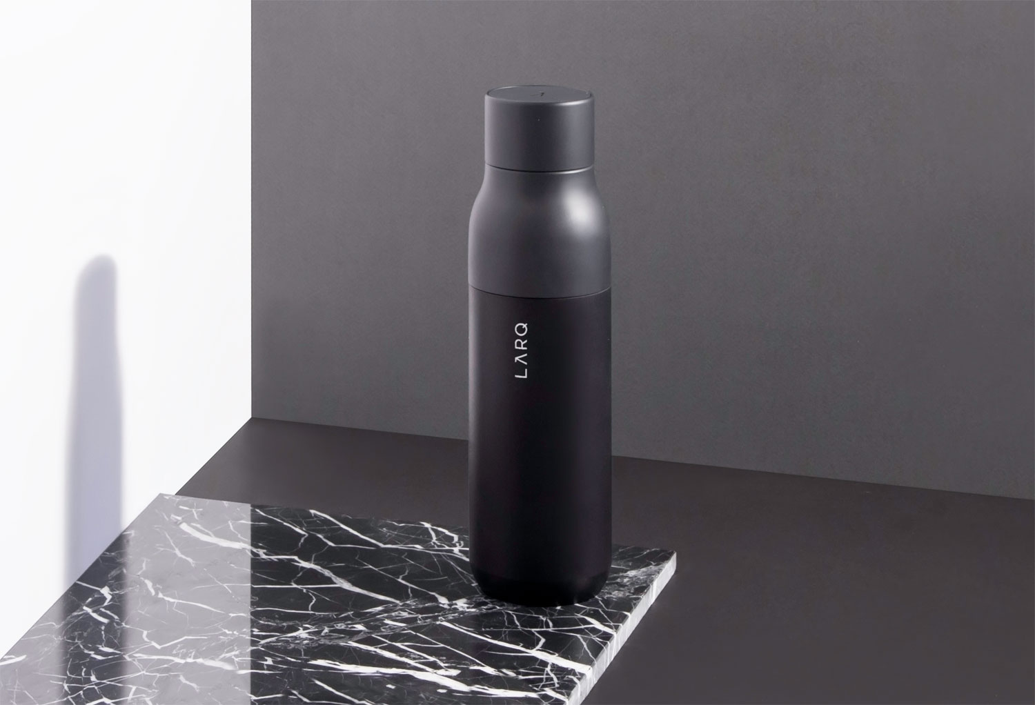 The LARQ Bottle Ensures Fresh Drinking Water At The Touch Of A Button