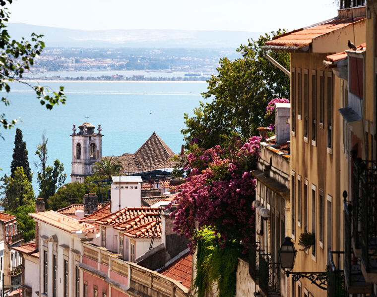 The historic streets of Lisbon