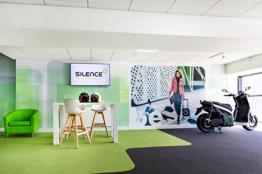 Interior of the Silence UK retail premises in Solihull