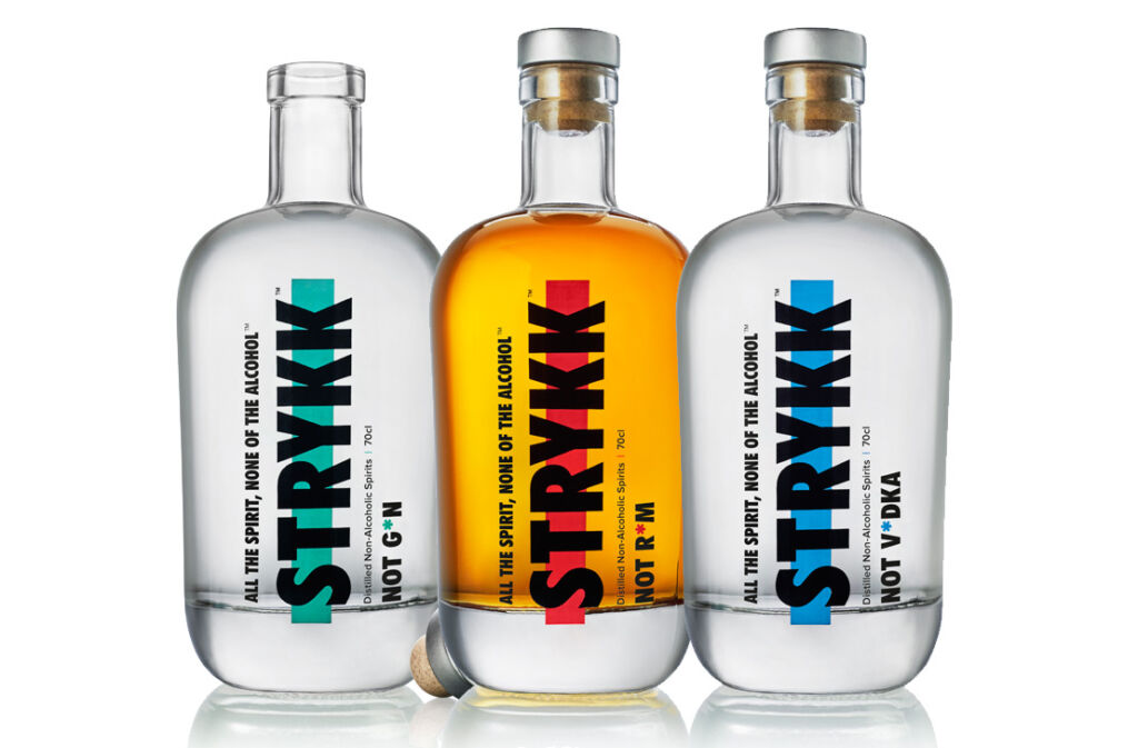 STRYKK non-alcoholic spirit bottles