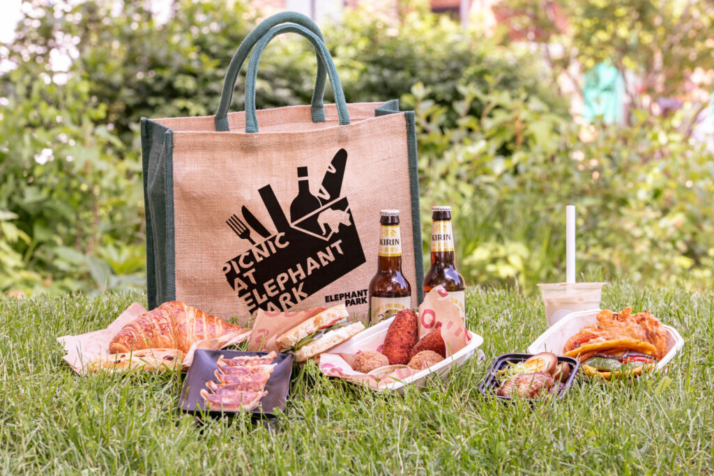 Enjoy the outdoors with a picnic at Elephant Park in London