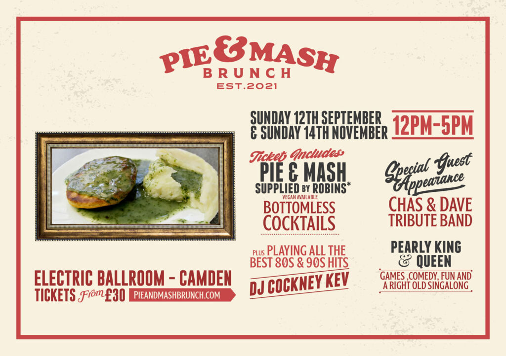 Details of the UK's first Pie and Mash Brunch