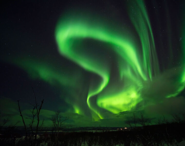 The Northern Lights as seen in Sweden