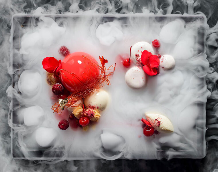 A spectacular dessert created at Le Cordon Bleu Paris