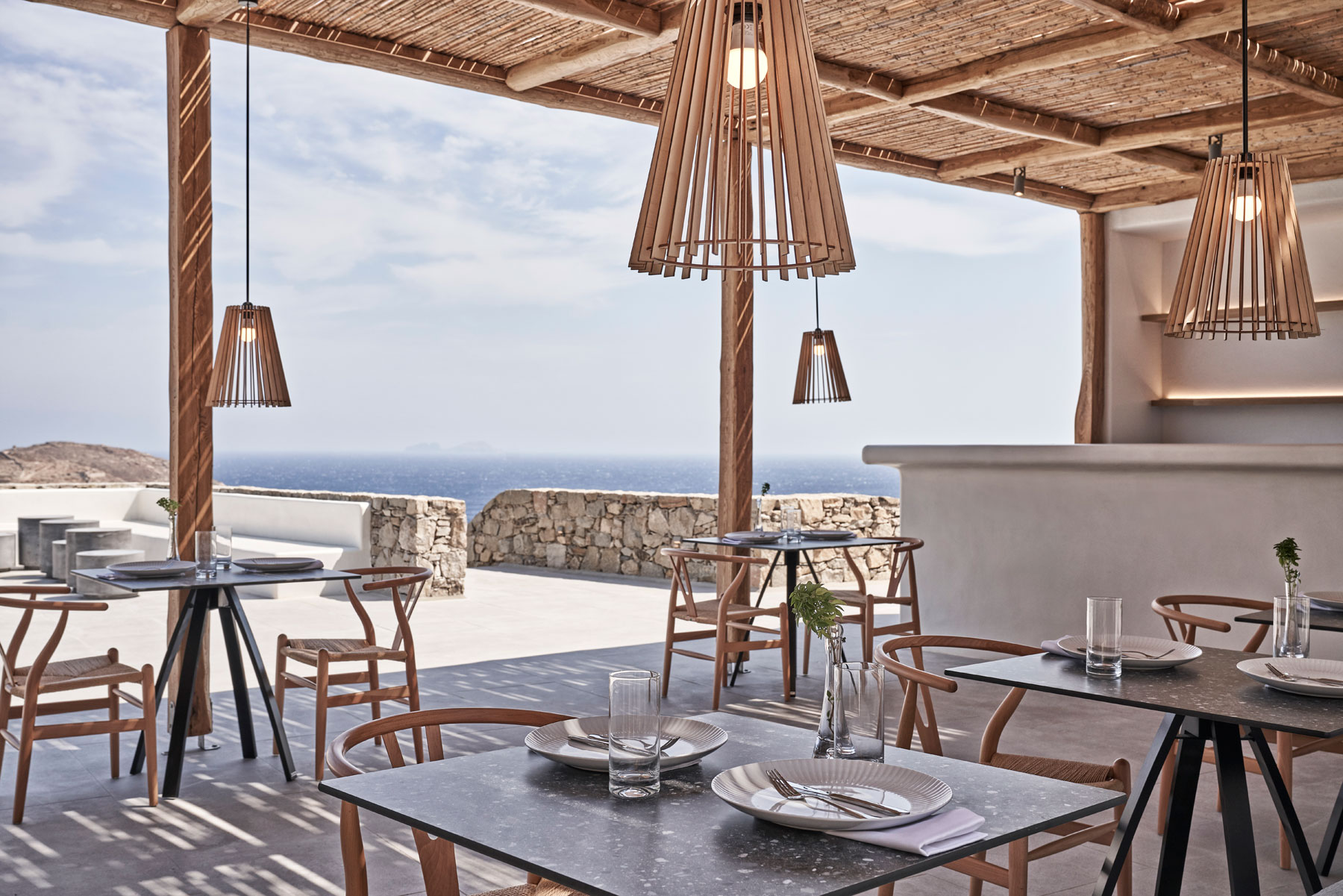 Миконос отели 5 звезд. Mykonos Restaurant Watercolor.