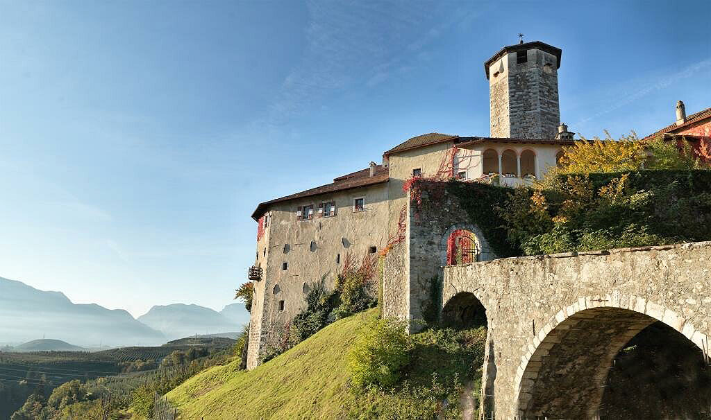 A Photograph showing the elevated position of Castel Valer