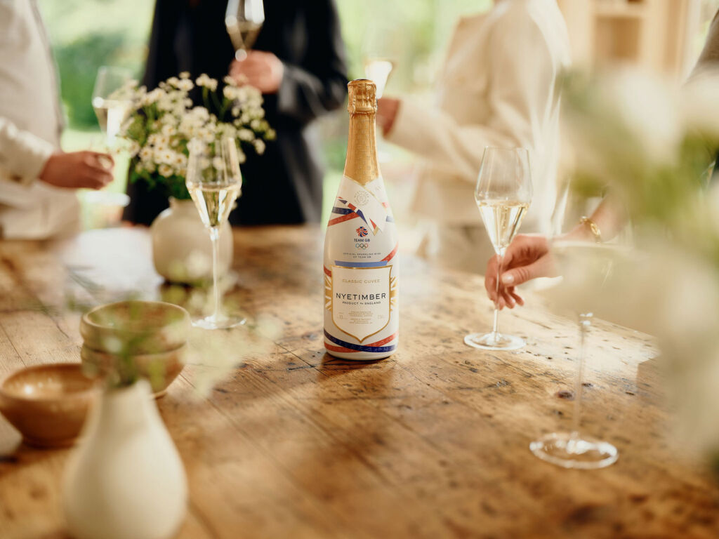 Nyetimber Unveils Team GB Liveried Classic Cuvee Multi-Vintage bottle