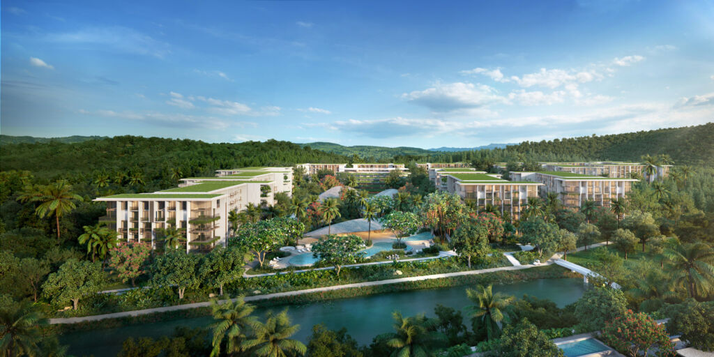 An artists rendering of the finished development