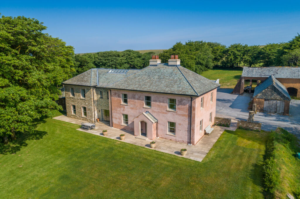 The exterior of the country house