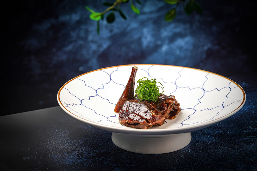 The marinated duck dish with soy sauce