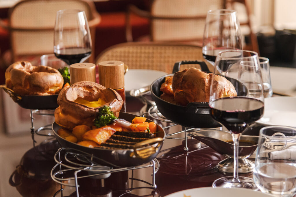 A roast beef dish on the table