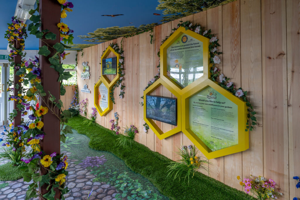 One of the displays at the bee hive