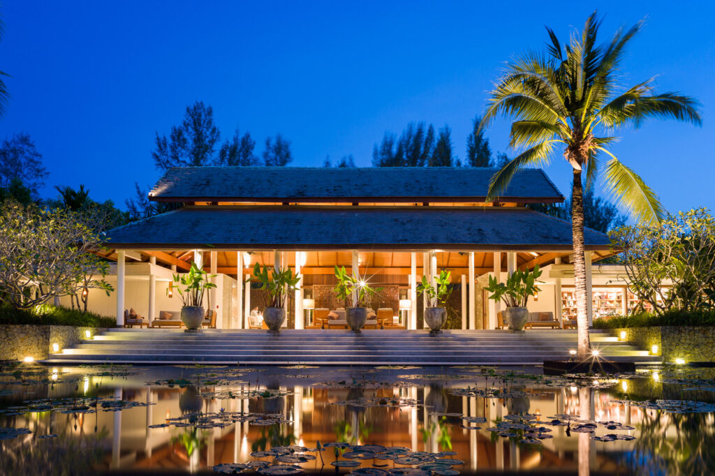 The lobby at the resort