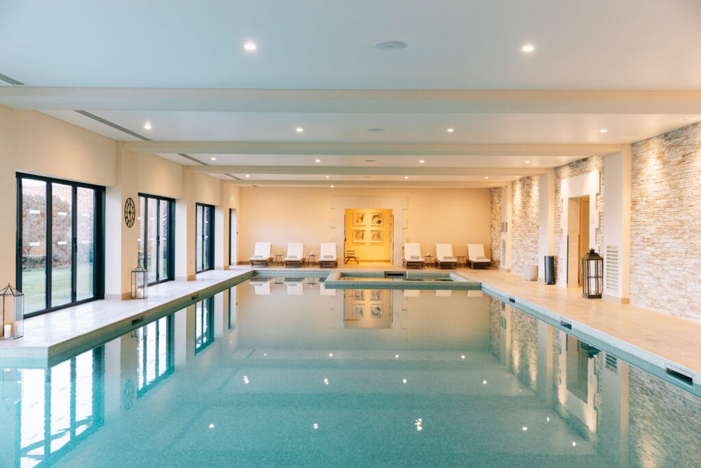 The indoor swimming pool