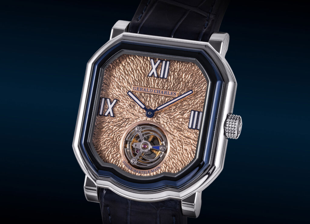 Gerald Charles' Maestro 9.0 Roman Tourbillon with Hand-hammered Gold Dial