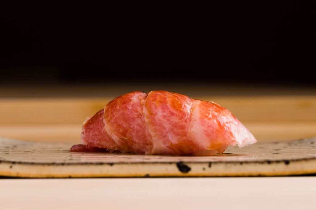 A beautiful piece of sushi