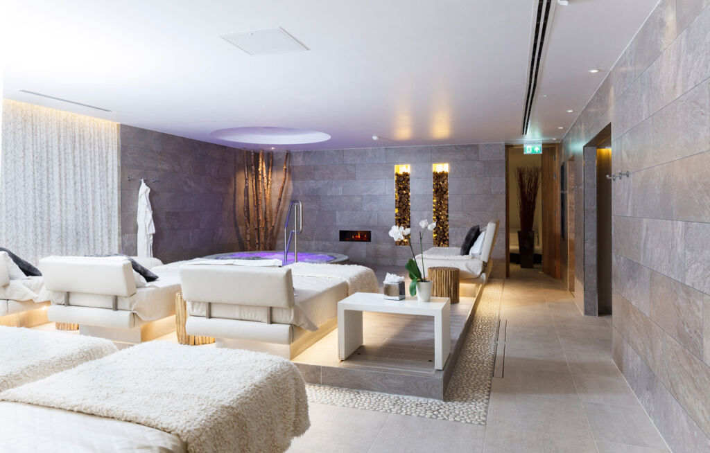 Inside one of the spa treatments rooms