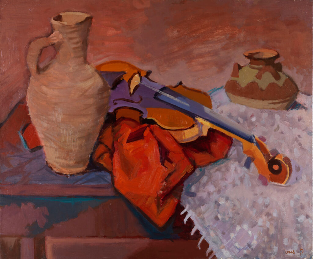 Artwork titled "Still Life with Violin"