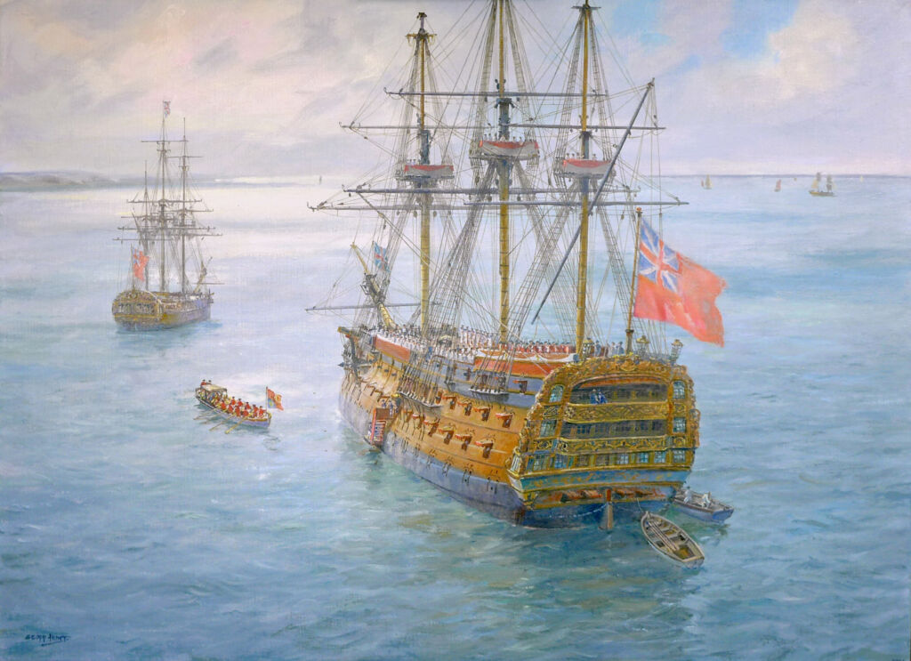 Geoff Hunt's painting of HMS Victory