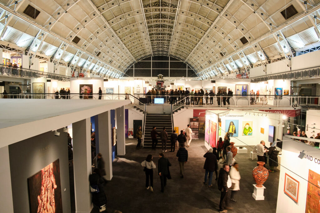 The indoor gallery area