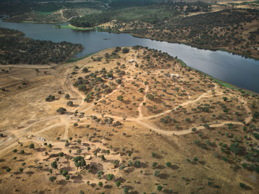 An aerial view of the reserve