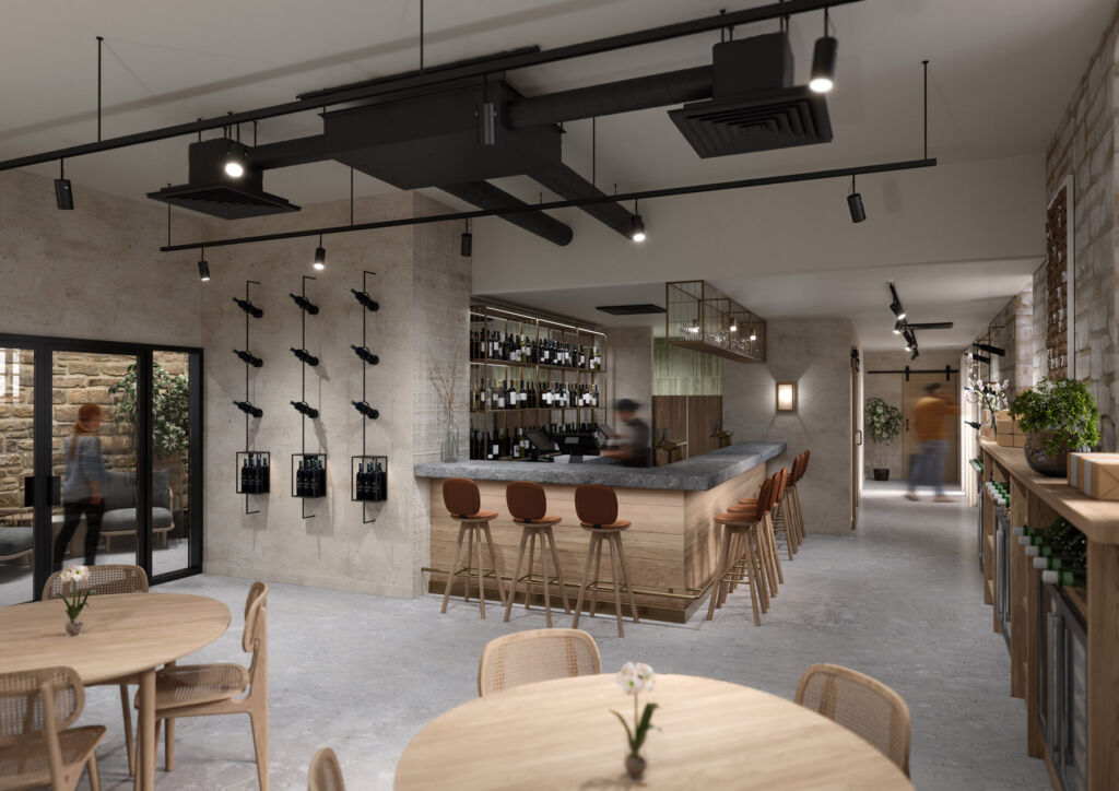 The proposed interior of the restaurant's new home