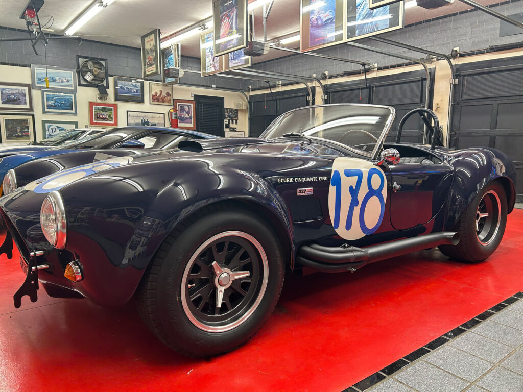 The car on a red carpet