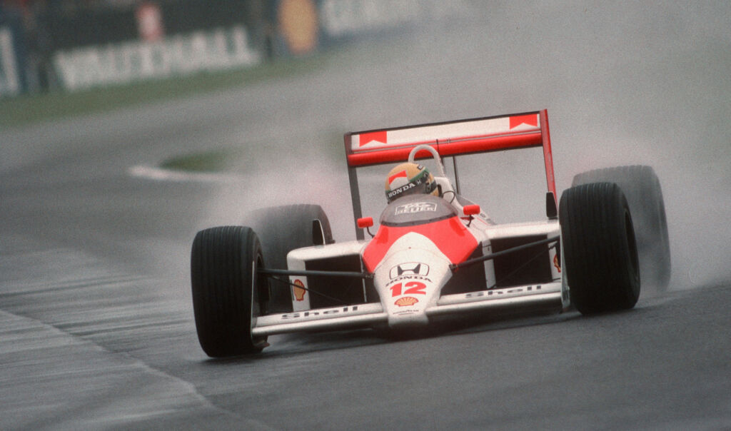 Senna winning in the rain