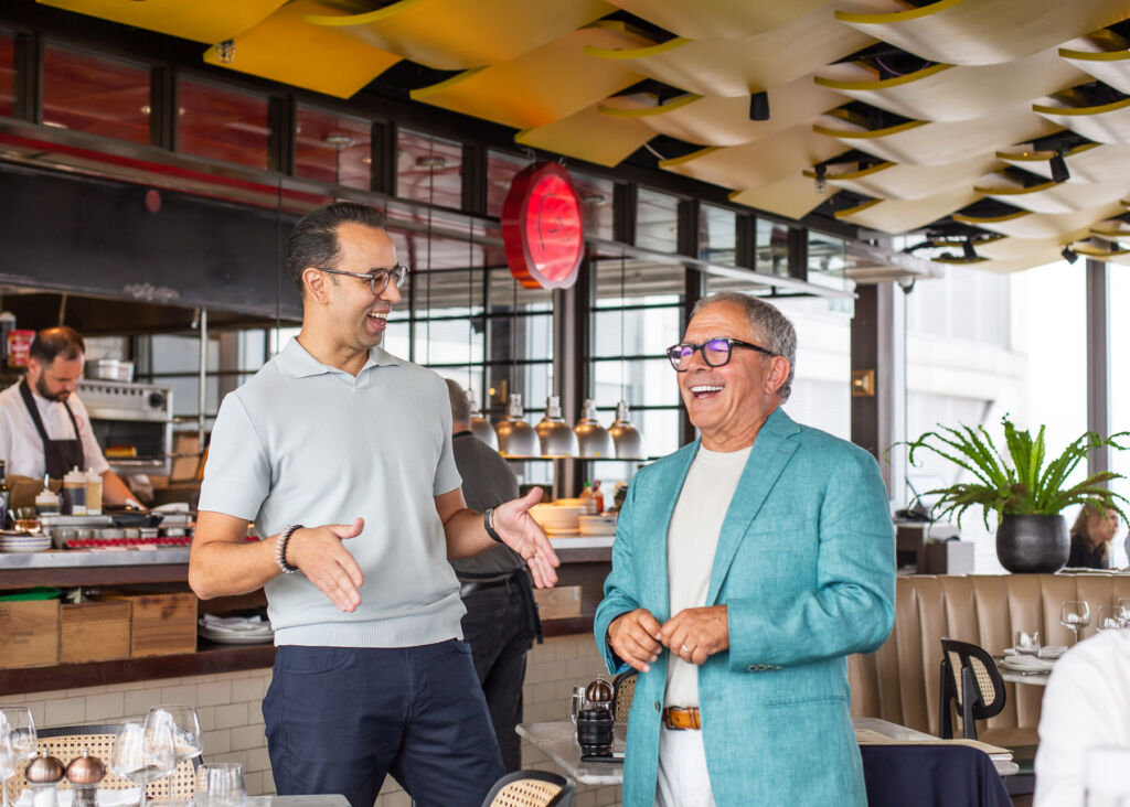 Two very happy men, ready for a new adventure in Dubai