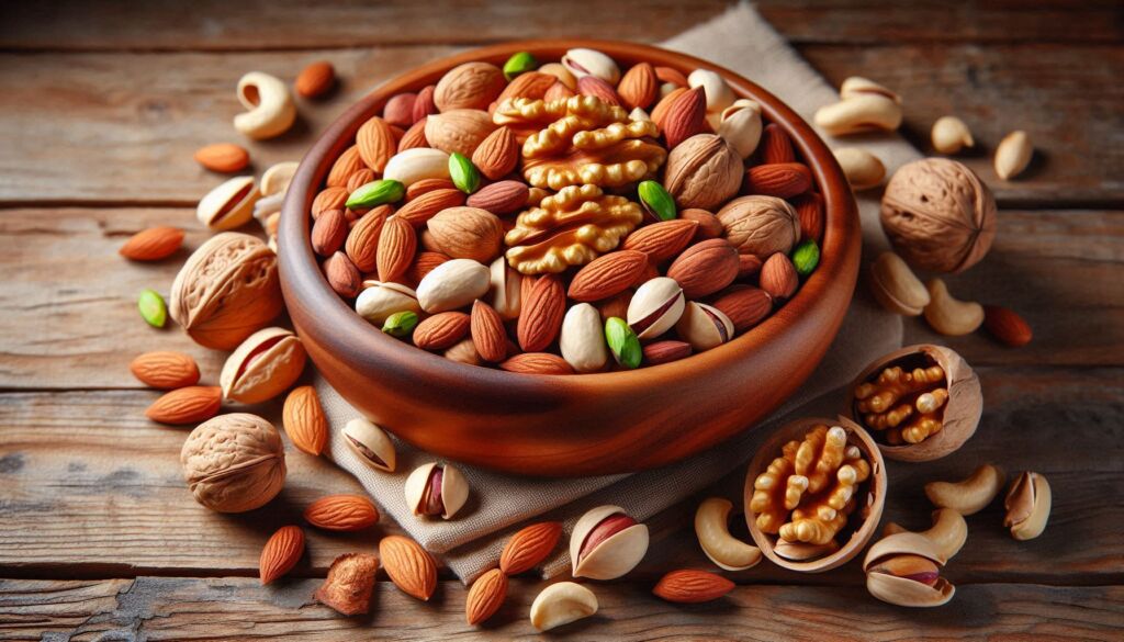 A bowl of mixed nuts