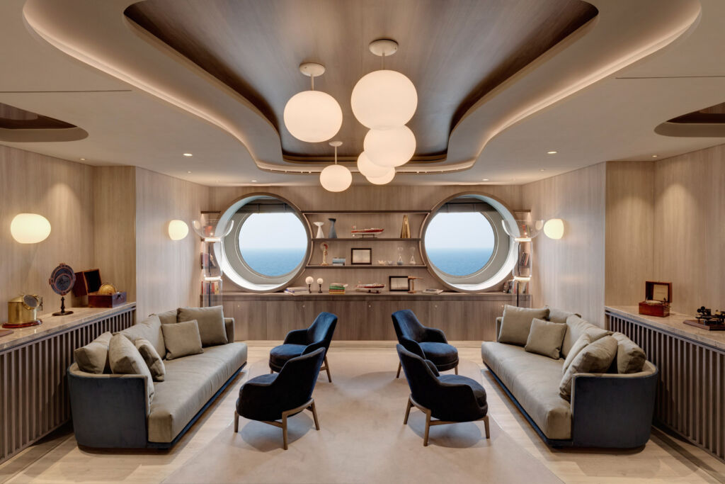 The interior of the Med Yacht Club