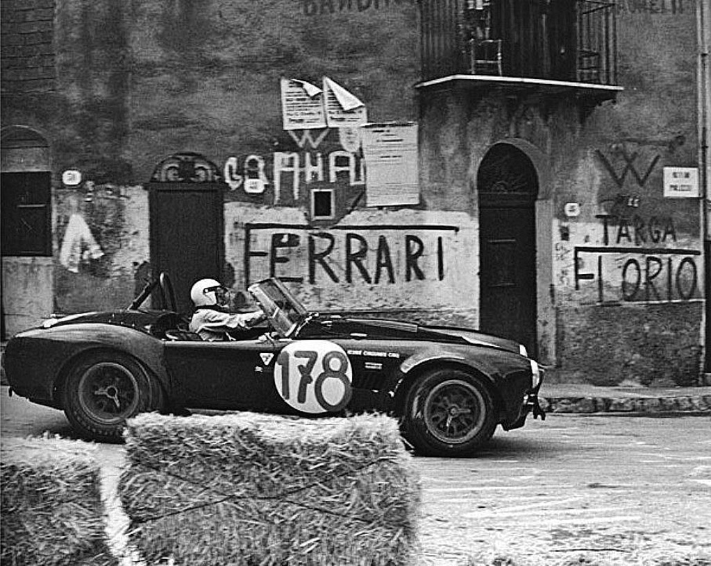 A view of the car racing on residential streets