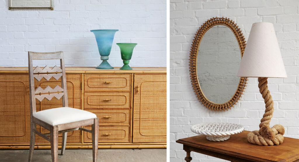 Two photographs of period pieces from Vantage Living