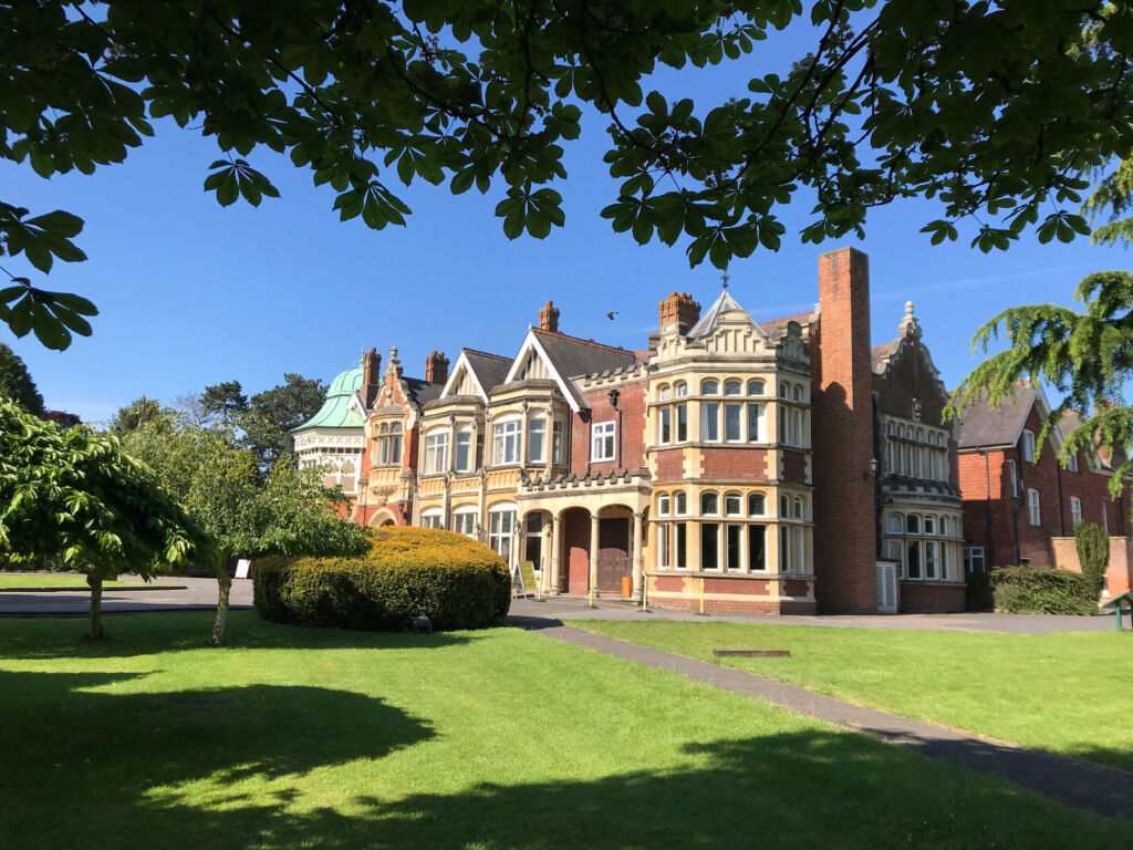 The exterior of Bletchley Park