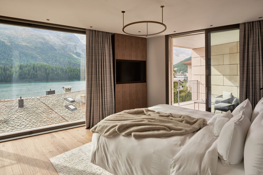 The views from one of the bedroom suites