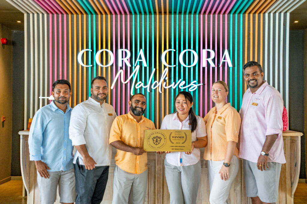 Triple Win for Cora Cora Maldives at Haute Grandeur Global Hotel Awards 2024