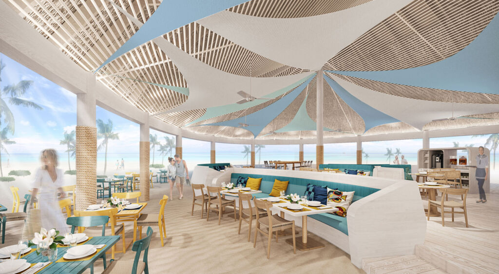 A rendered image of the Sailhouse restaurant