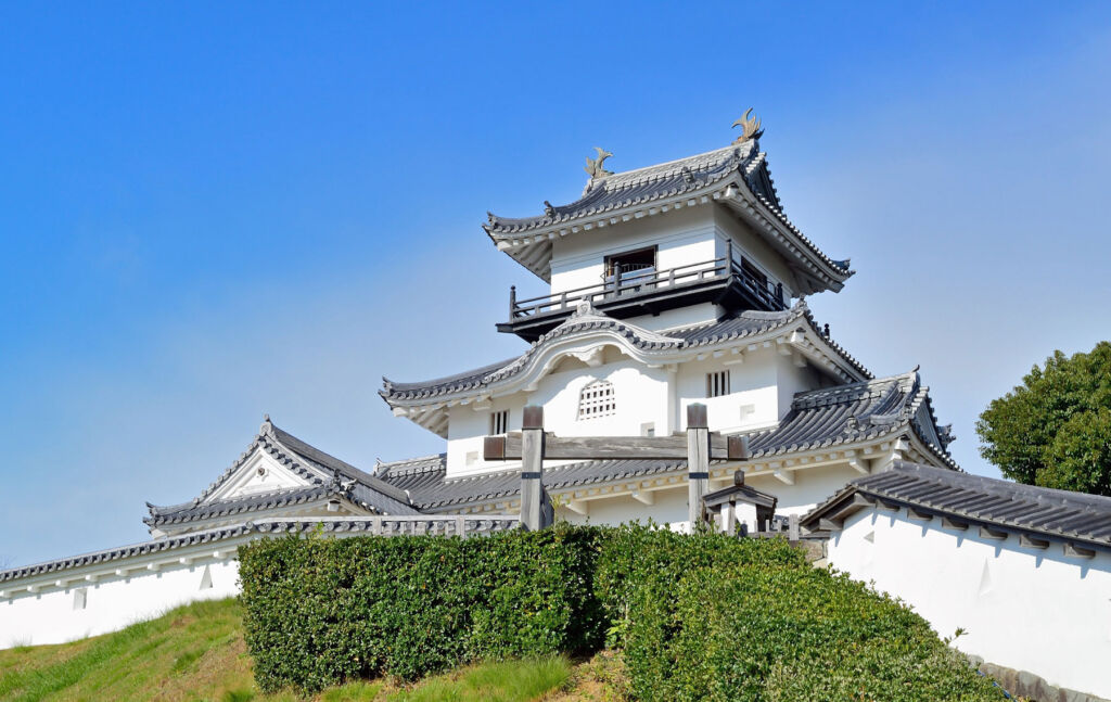 The exterior of Kakegawa Castle