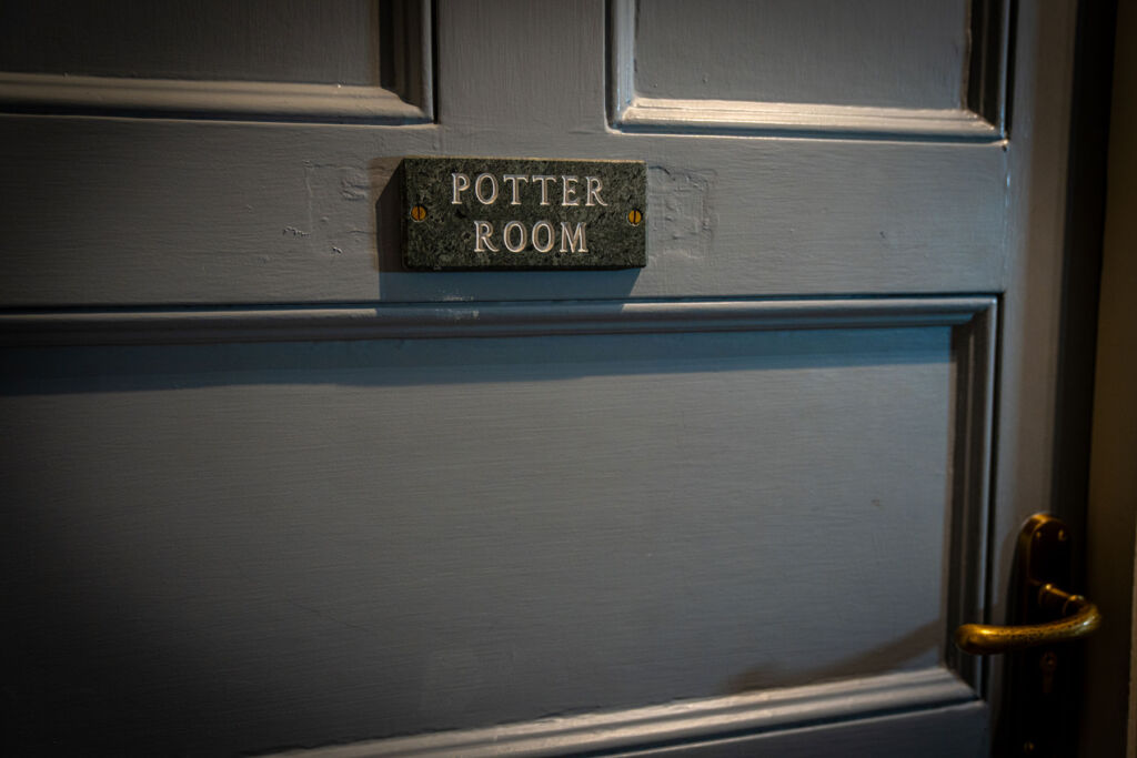 The door to the Potter room