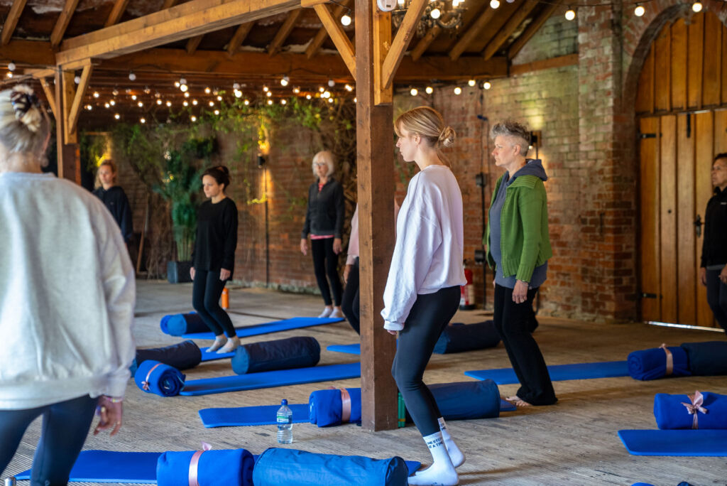 Retreat attendees at one of the classes