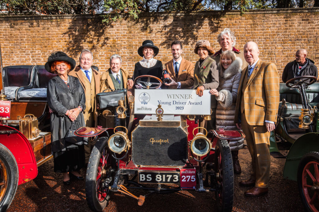 An award being presented at the concours