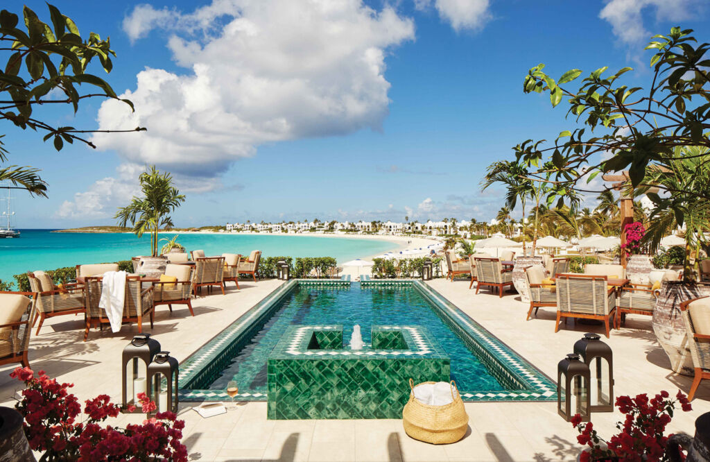 The swimming pool at Cap Juluca