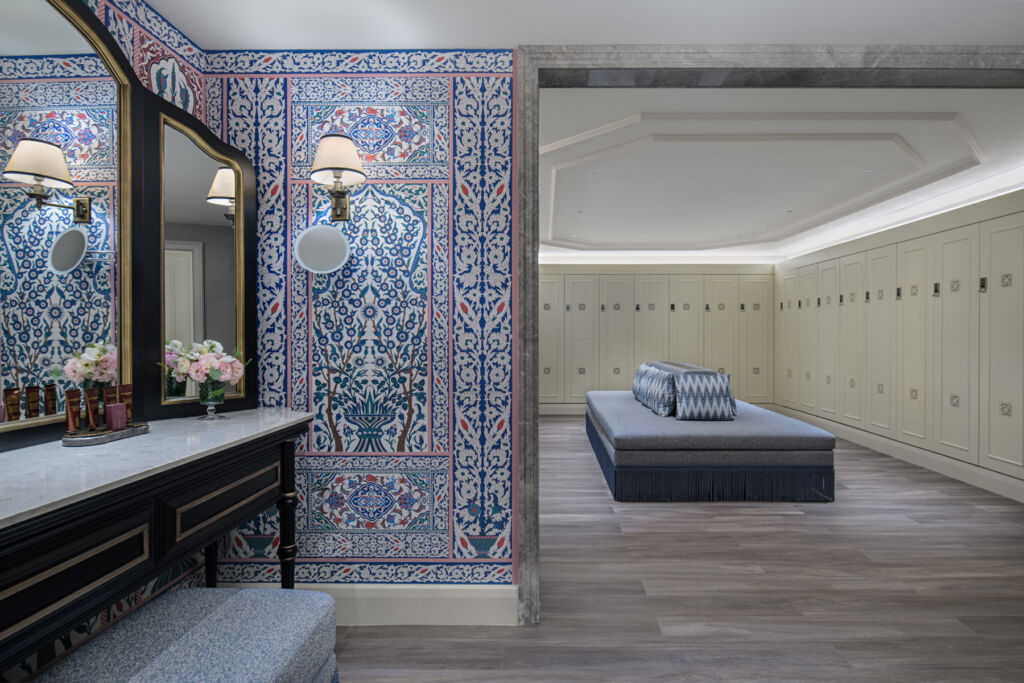 The Ottoman inspired changing rooms