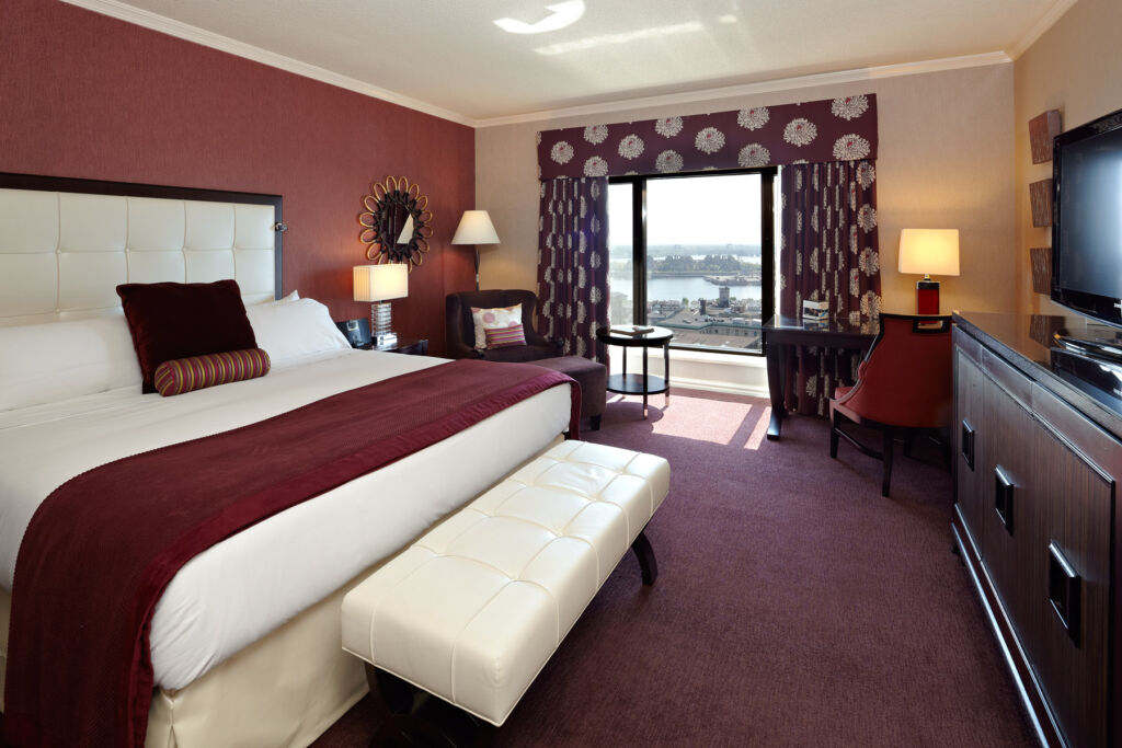 The interior of one of the spacious deluxe suites