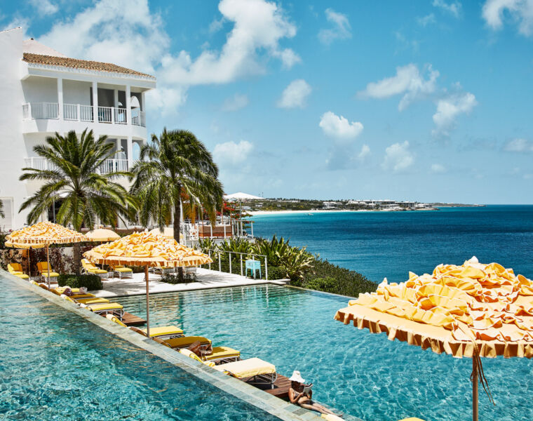 The infinity pool at Malliouhana