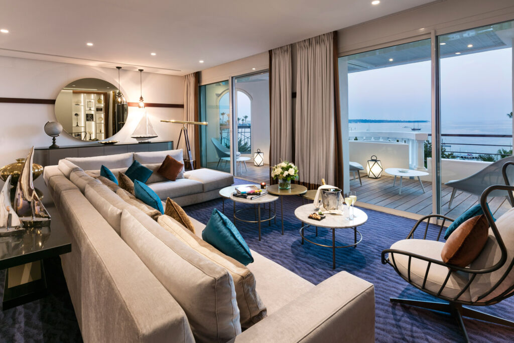 The interior of one of the luxury suites