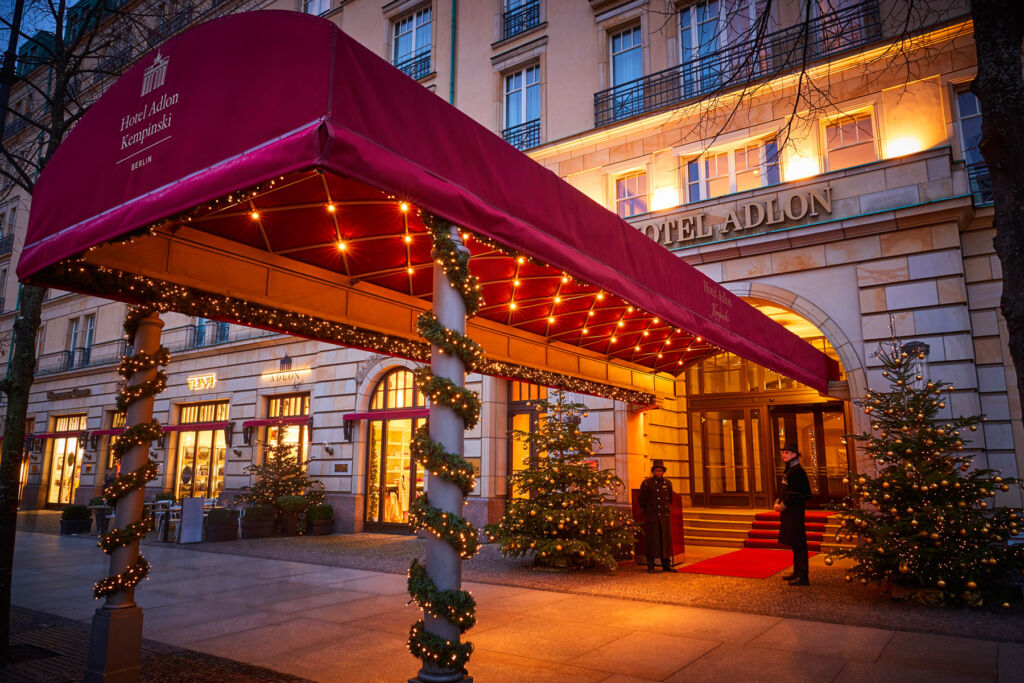 The entrance to the Hotel Adlon Kempinski 