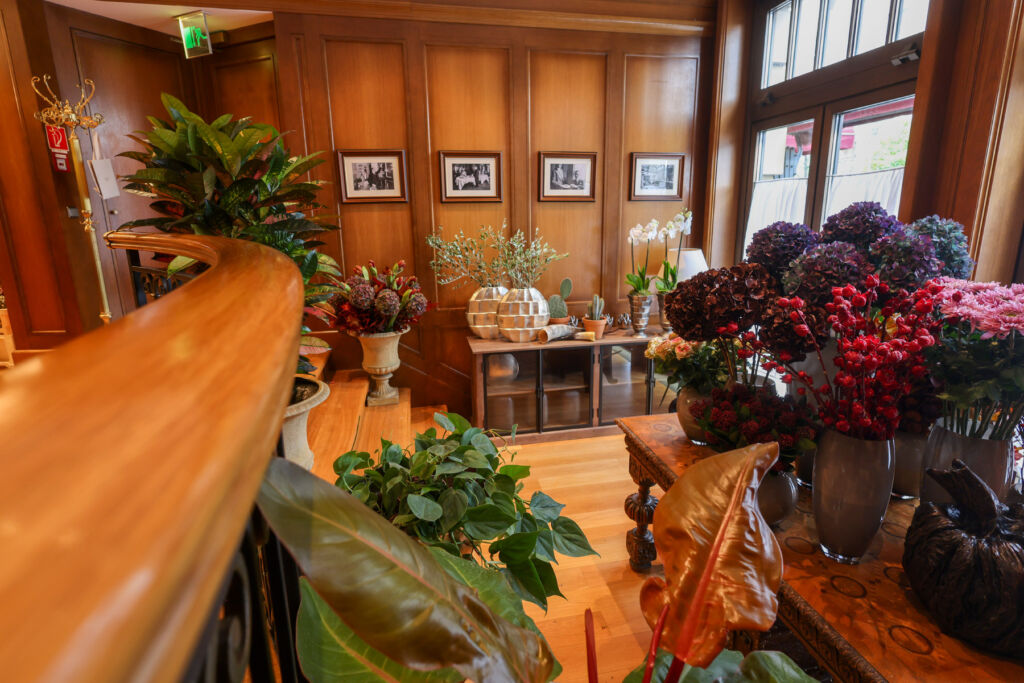 The interior of the boutique shop