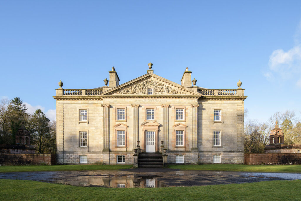 A photograph of the exterior of the 18th century country house